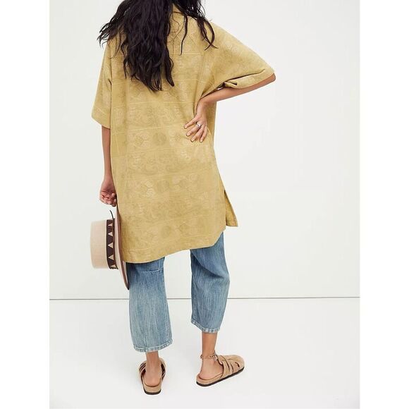 Free People We The Free Yin To My Yang Button Down Long Top, Women’s Small - Picture 8 of 11